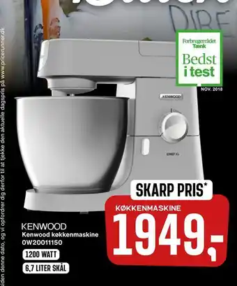 Skousen Kenwood køkkenmaskine 0w20011150 tilbud