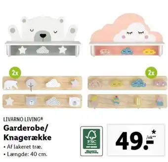 Livarno Living Garderobe/ Knagerække