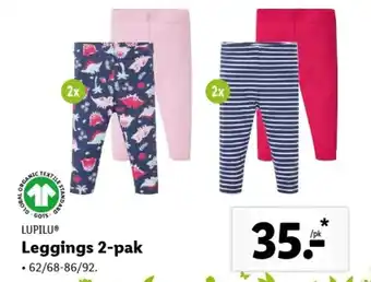 Lidl Lupilu Leggings 2- Pak 62/68-86/92 tilbud
