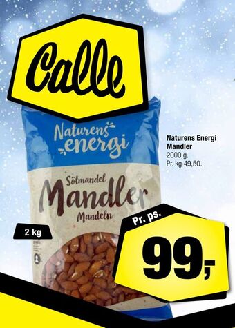 Calle Naturens energi mandler tilbud
