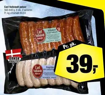 Calle Carl vollstedt pølser tilbud