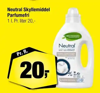 Calle Neutral skyllemiddel parfumefri tilbud