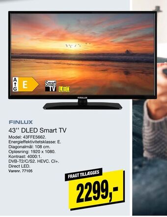 Harald Nyborg Finlux 43ffe5662 43'' dled smart tv tilbud