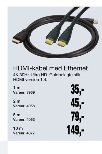 Harald Nyborg Hdmi-kabel med ethernet tilbud