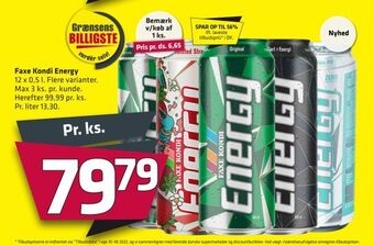 Fleggaard Faxe kondi energy tilbud