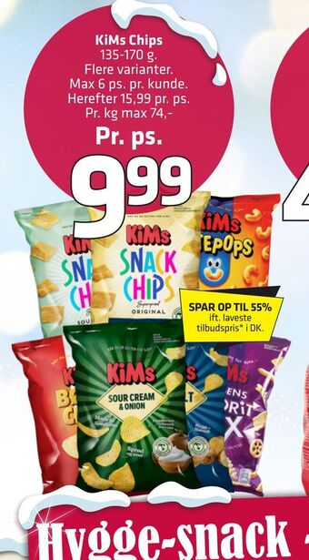 Fleggaard Kims chips tilbud