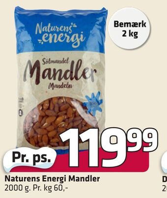 Fleggaard Naturens energi mandler tilbud