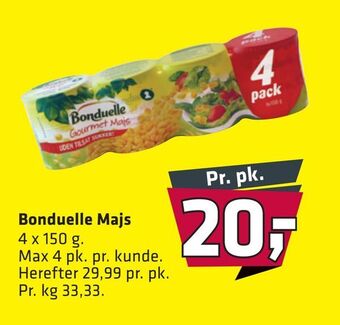 Fleggaard Bonduelle majs tilbud