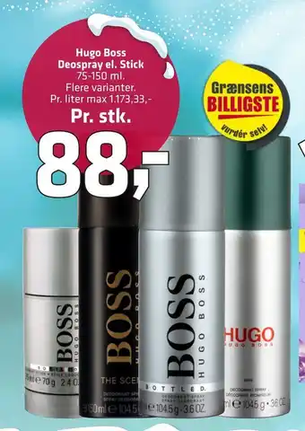 Fleggaard Hugo boss deospray el. stick tilbud