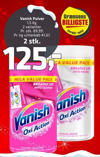 Fleggaard Vanish pulver tilbud