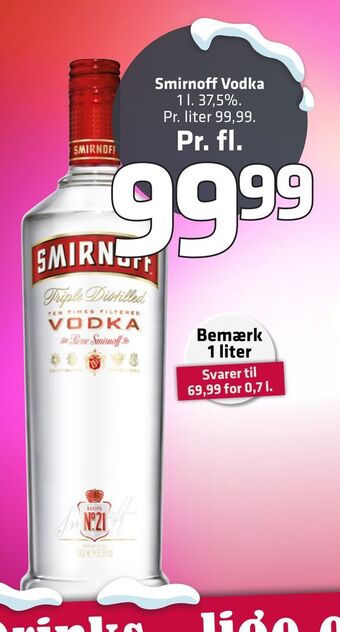 Fleggaard Smirnoff vodka tilbud