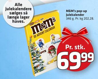 Fleggaard M&m's pop-up julekalender tilbud