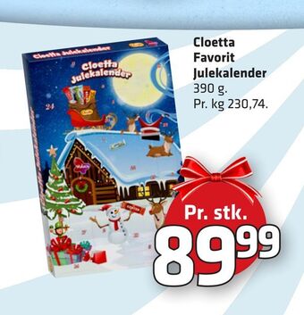 Fleggaard Cloetta favorit julekalender tilbud