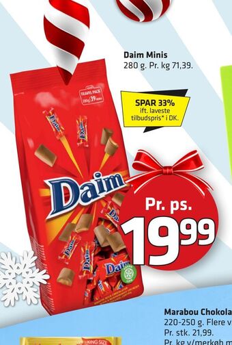 Fleggaard Daim minis tilbud