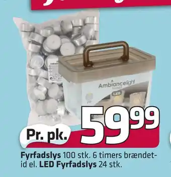 Fleggaard Fyrfadslys, led fyrfadslys tilbud