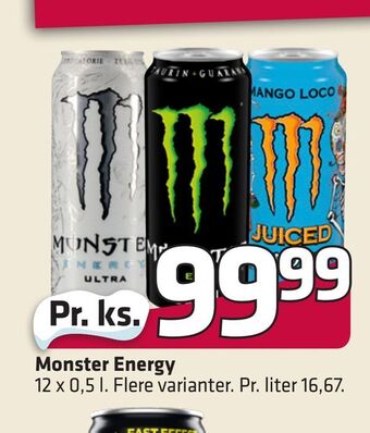 Fleggaard Monster energy tilbud