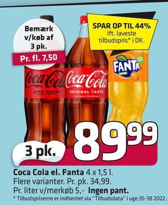 Fleggaard Coca cola el. fanta tilbud