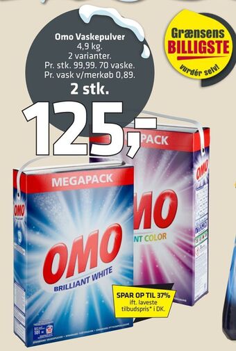 Fleggaard Omo vaskepulver tilbud