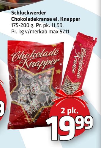 Fleggaard Schluckwerder chokoladekranse el. knapper tilbud