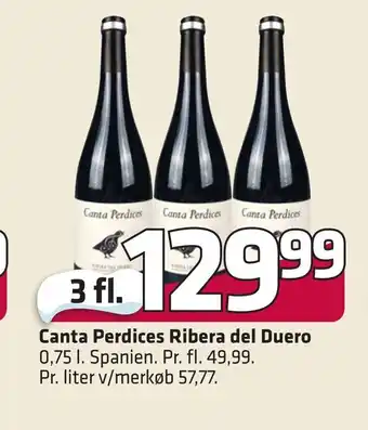 Canta perdices ribera del duero