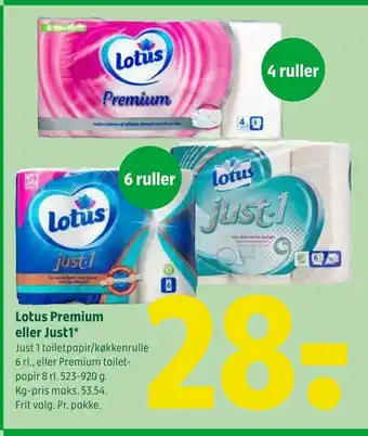 Lotus premium eller just1
