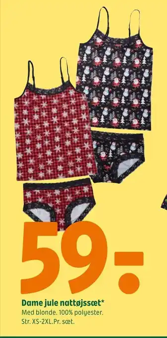 Coop 365 Dame jule nattøjssæt tilbud