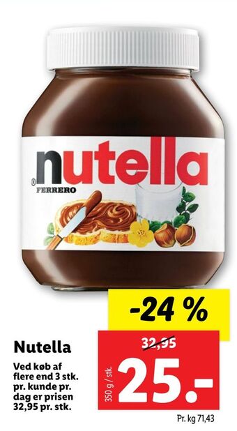 Lidl Nutella tilbud