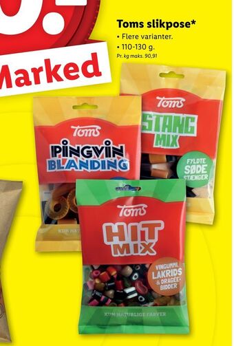 Lidl Toms slikpose tilbud