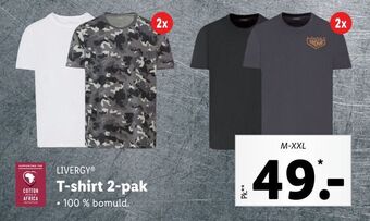 Lidl T-shirt 2-pak tilbud