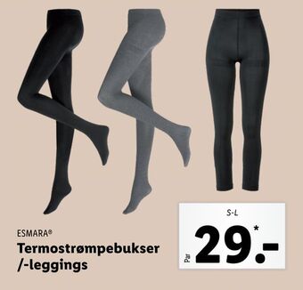 Lidl Termostrømpebukser /-leggings tilbud