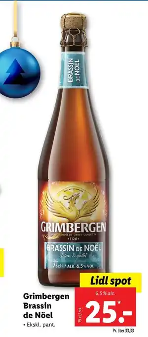 Lidl Grimbergen brassin de nöel tilbud