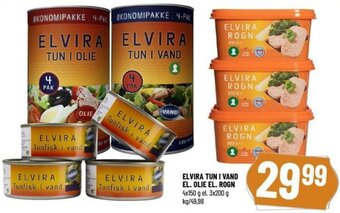 Løvbjerg Elvira Tun I Vand El. Olie El. Rogn 3x200g tilbud