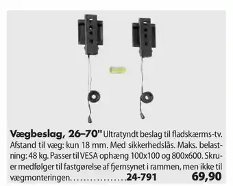 Biltema Vægbeslag, 26-70" tilbud