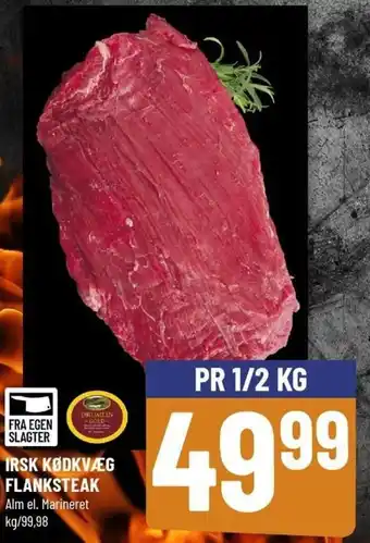 Løvbjerg Irsk Kødkvæg Flasnksteak 1/2kg tilbud