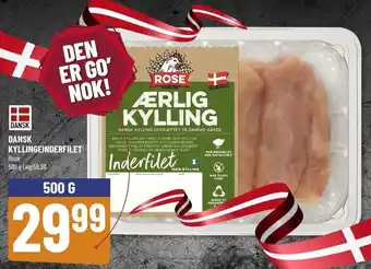 Løvbjerg Dansk Kyllingeinderfilet 500g tilbud