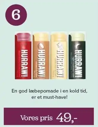 En god læbepomade i en kold tid er et must have