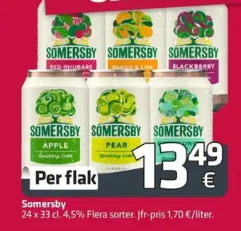 Fleggaard Somersby 24 x 33 cl. tilbud