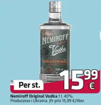 Fleggaard Nemiroff Original Vodka 40% tilbud