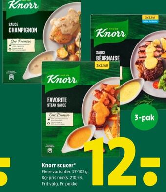 Coop 365 Knorr sauce pulver tilbud