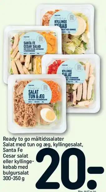REMA 1000 Ready to Go Måltidssalater Salat Med Tun Og æg 300-350 g tilbud