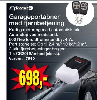 Harald Nyborg 1st avenue garageportåbner tilbud