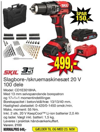 Harald Nyborg Skil slagboremaskine-/skruemaskine tilbud