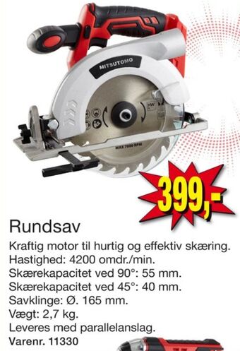 Harald Nyborg Mitsutomo rundsav tilbud