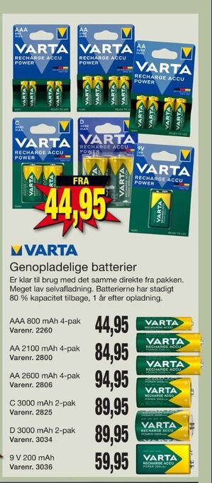Harald Nyborg Varta batterier tilbud