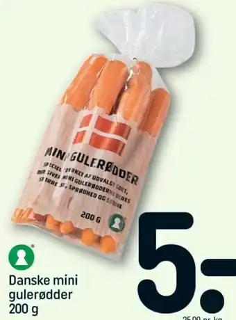 REMA 1000 Danske Mini Gulerødder 200g tilbud