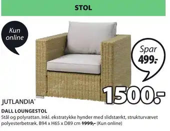 JYSK Dall Loungestol tilbud