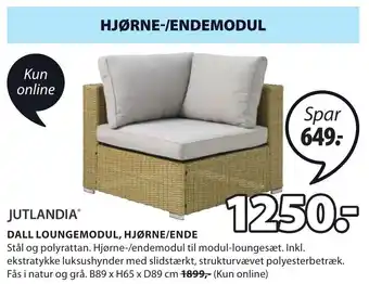 JYSK Dall Loungemodul, Hjørne/Ende tilbud