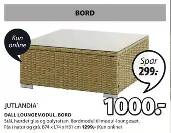 JYSK Dall Loungemodul, Bord tilbud