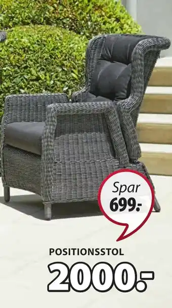 JYSK Falkenberg Bord + Sofa + Positionsstol tilbud