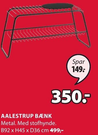 JYSK Aalestrup Bænk tilbud